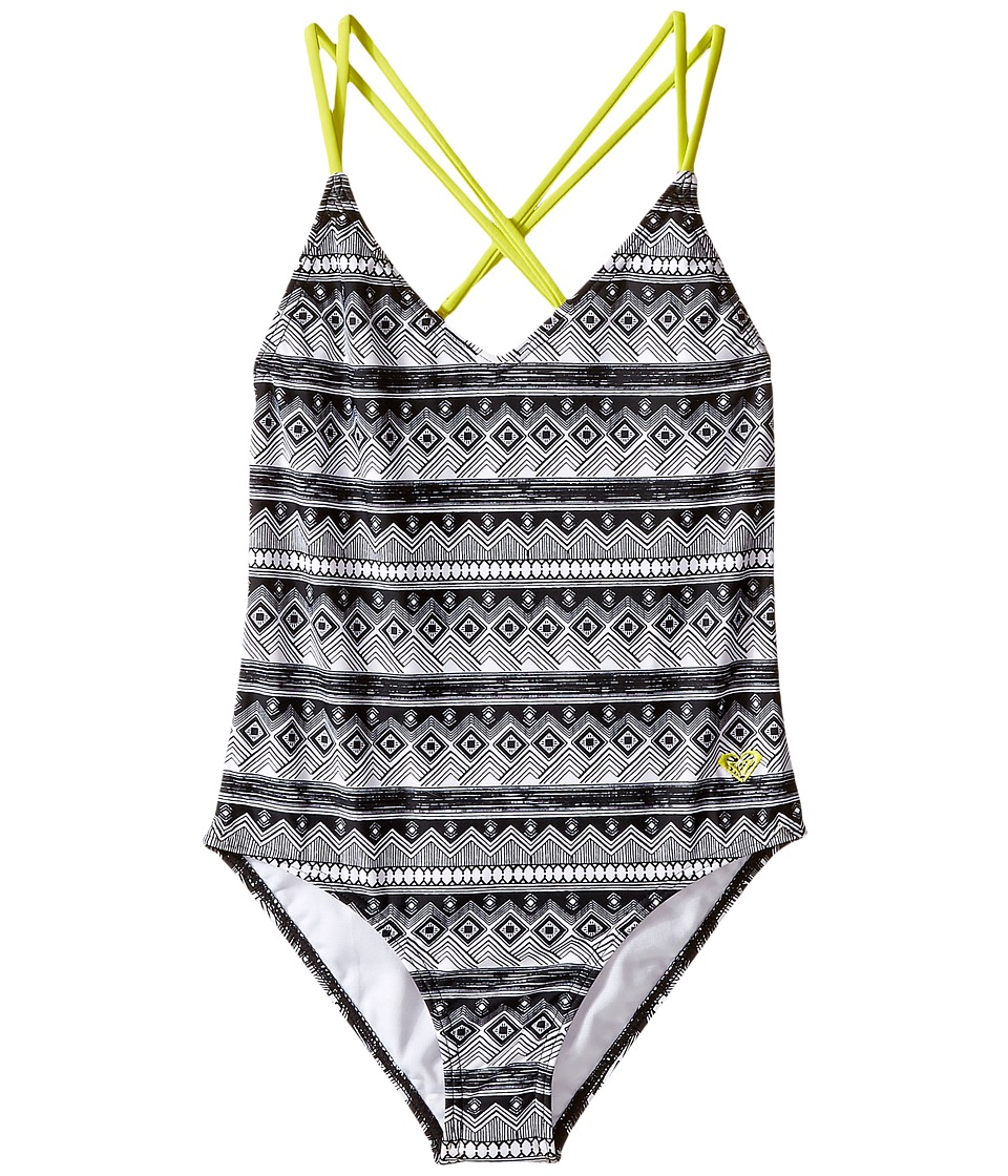 Roxy Kids Gypsy Geo One-Piece (Big Kids) (Sea Salt) Girl