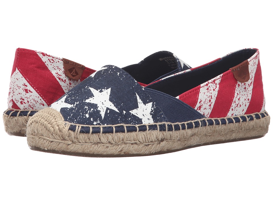 Sperry Cape Stars and Stripes (Red/White/Navy) Women