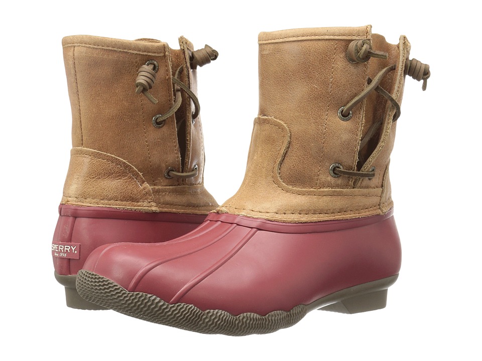 Sperry Saltwater Pearl (Red/Tan) Women