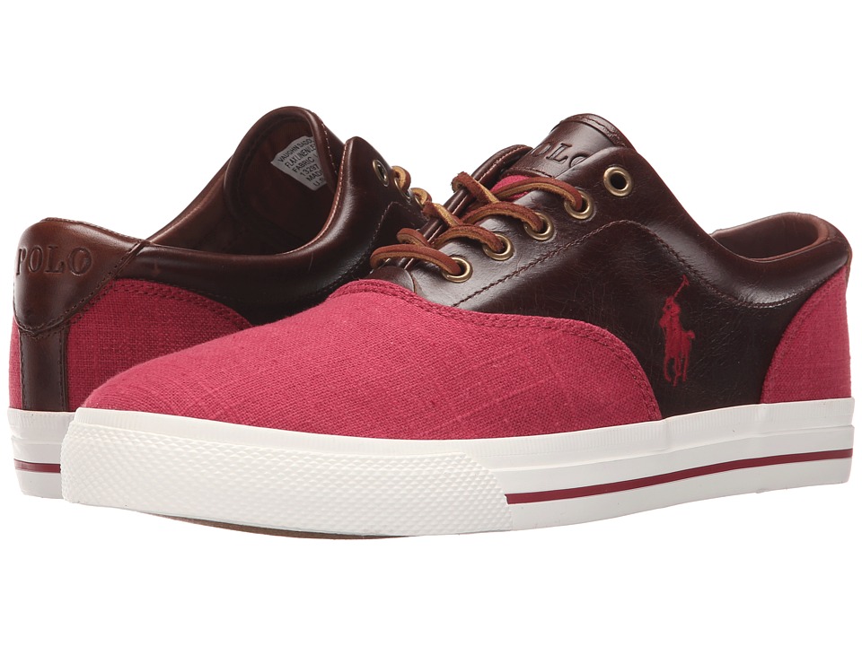 ralph lauren vaughn leather sneakers