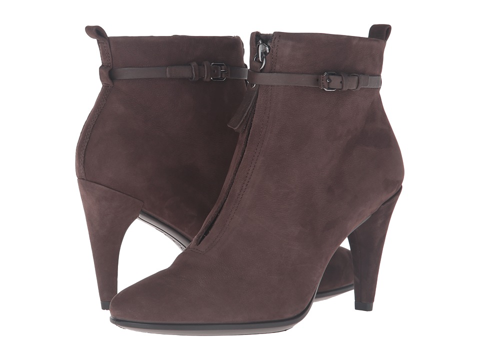 ECCO Shape 75 Sleek Ankle Boot (Coffee/Coffee Calf Nubuck/Cow Nubuck) Women