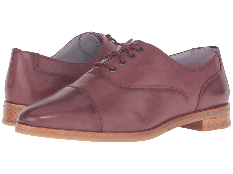 Johnston & Murphy Charlene Oxford (Wine Italian Waxy Leather) Women
