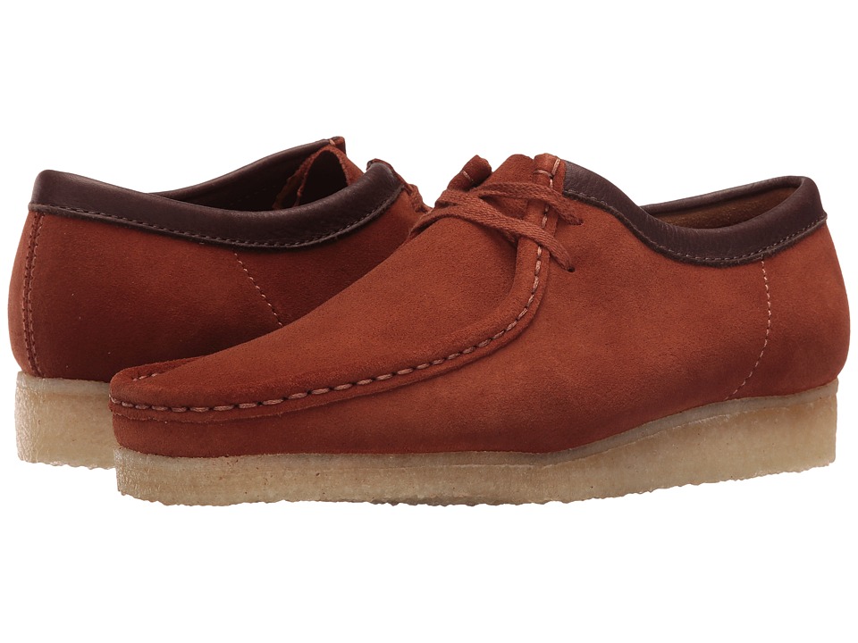 clarks wallabees dark brown