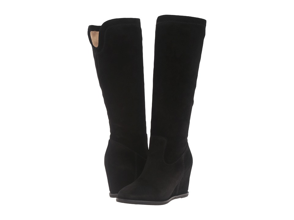 Johnston & Murphy Rebecca Boot (Black Italian Suede) Women