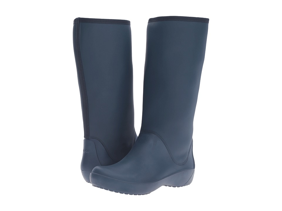 Crocs RainFloe Tall Boot (Navy) Women