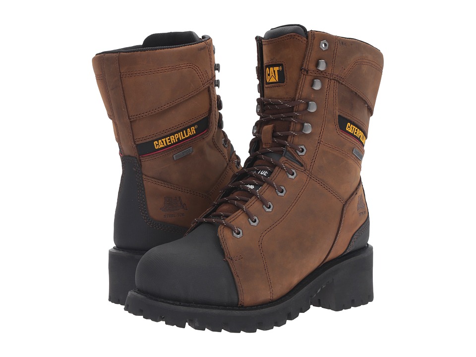 UPC 646881744376 Caterpillar Casebolt Waterproof TX Steel Toe Dark Brown Men s Work Lace up B upcitemdb