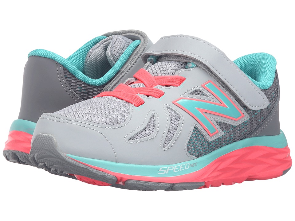New Balance Kids 790V5 (Little Kid) (Grey/Green) Girls Shoes