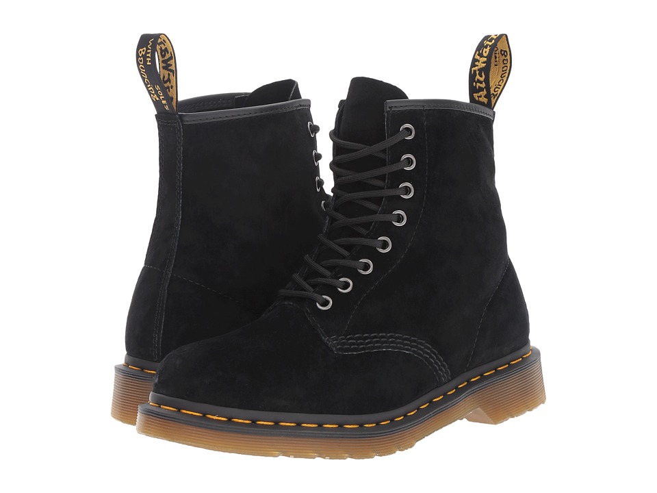 Dr. Martens 1460 (Black Soft Buck) Lace-up Boots