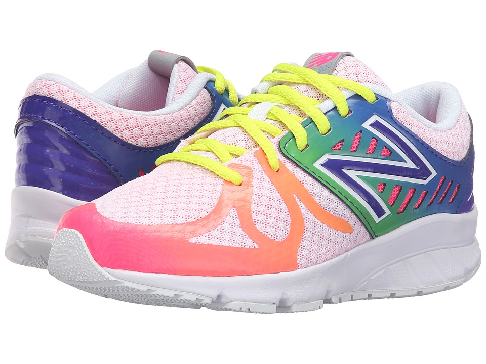 New Balance Kids 200V1 (Big Kid) (White/Rainbow) Girls Shoes