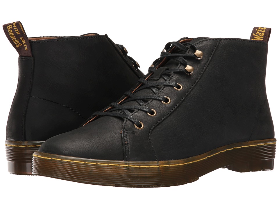 Dr. Martens Coburg 6-Eye Leather LTT Boot (Black Wyoming) Lace-up Boots