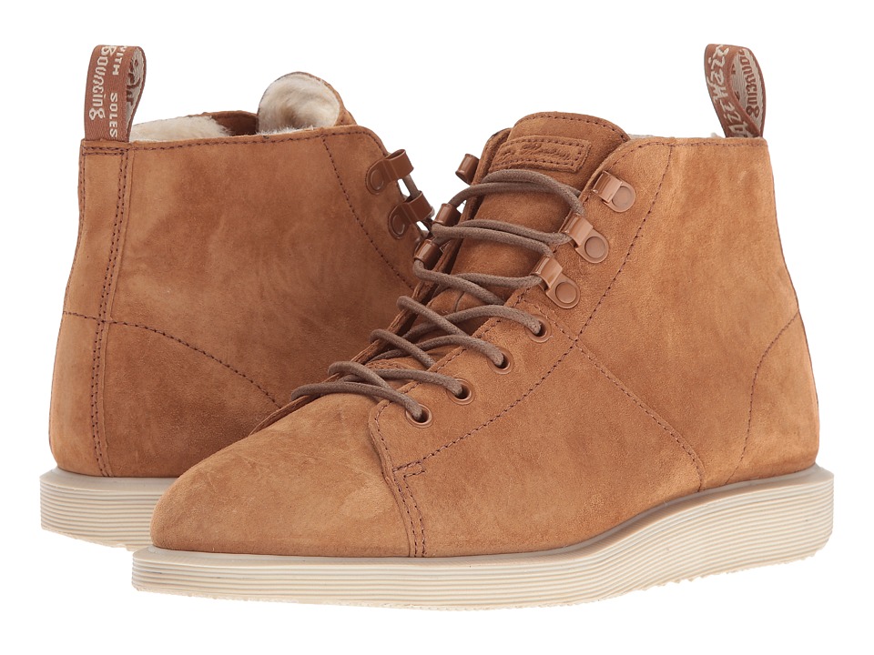 Dr. Martens Fur Lined Les Boot (Tan Soft Buck) Women