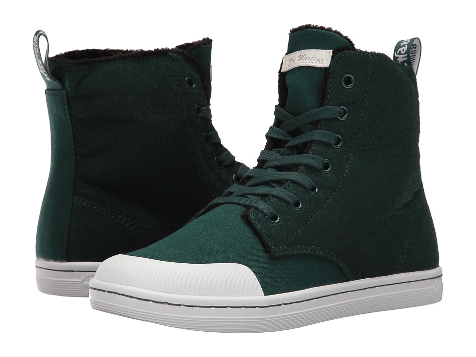 Dr. Martens Hackney II 7-Eye Boot (Raven Green Fine Canvas) Women