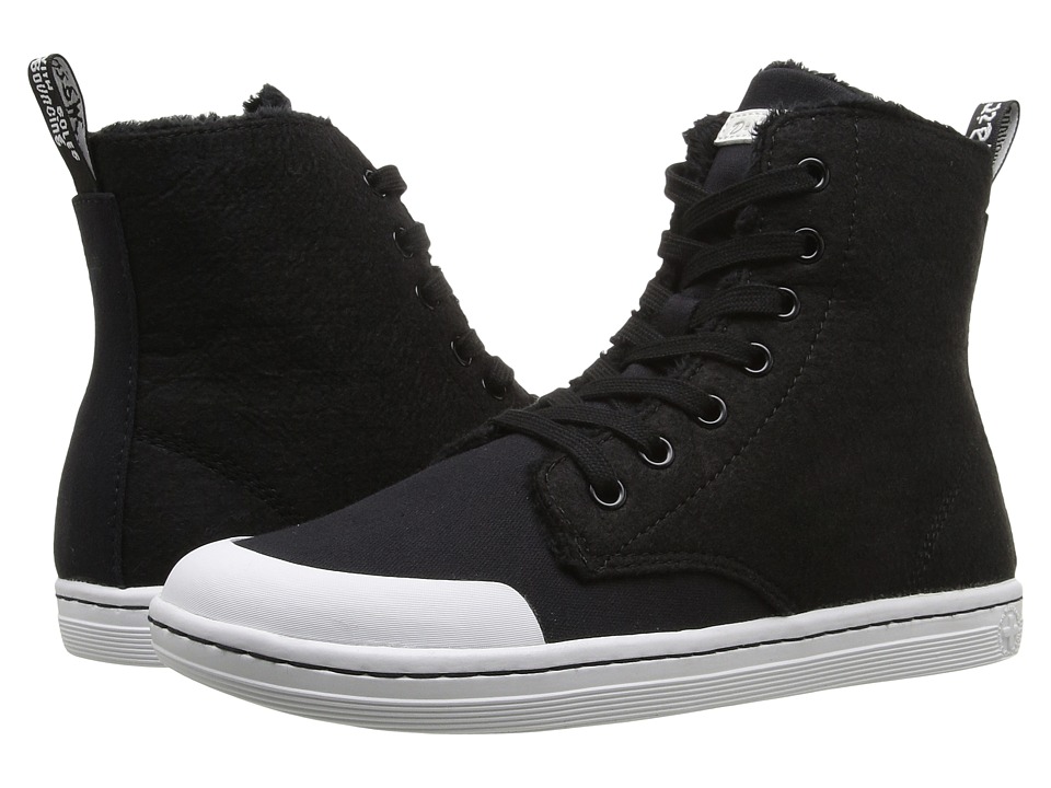 Dr. Martens Hackney II 7-Eye Boot (Black Fine Canvas) Women