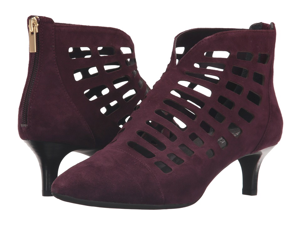 Rockport Total Motion Kalila Cut Out (Dark Vino Suede) Women