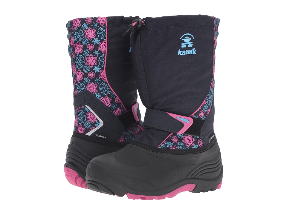 Kamik Kids Sleet 2 (Toddler/Little Kid/Big Kid) (Navy/Magenta) Girls Shoes