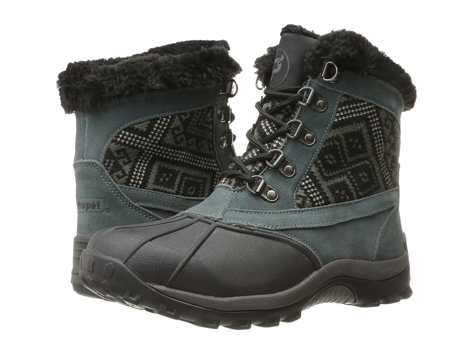 Propet Blizzard Mid Lace II (Black/Aztec Knit) Women