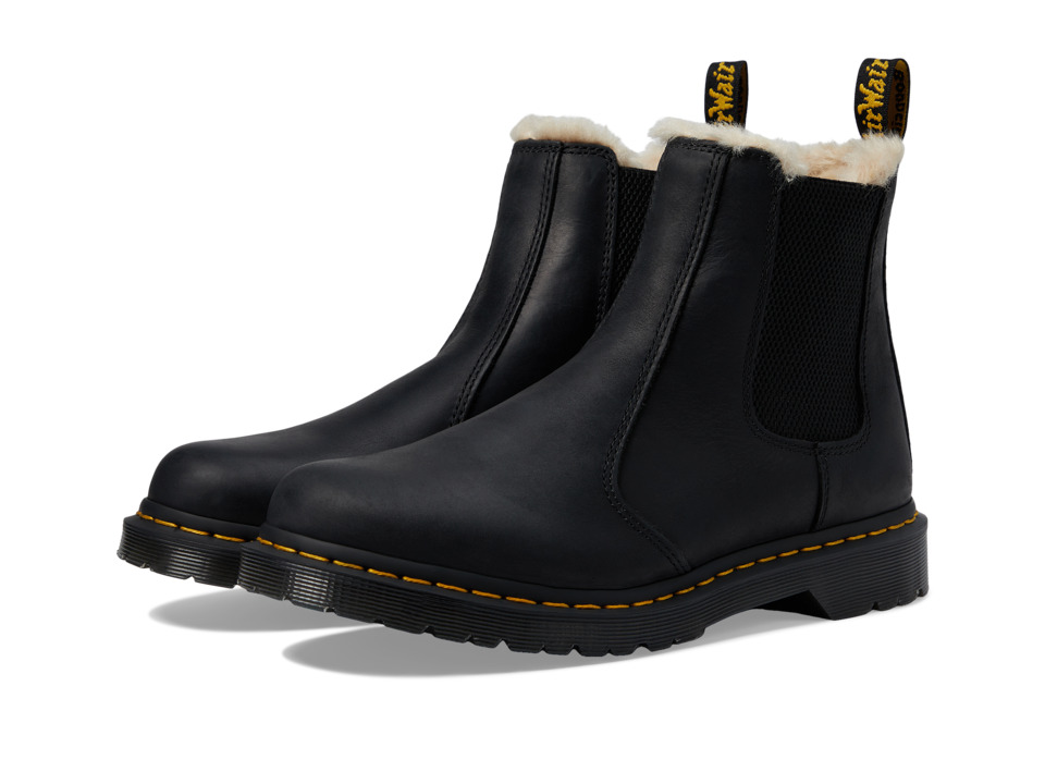 Dr. Martens Leonore (Black Burnished Wyoming) Women