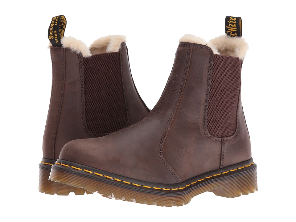 Dr. Martens Leonore (Brown Burnished Wyoming) Women