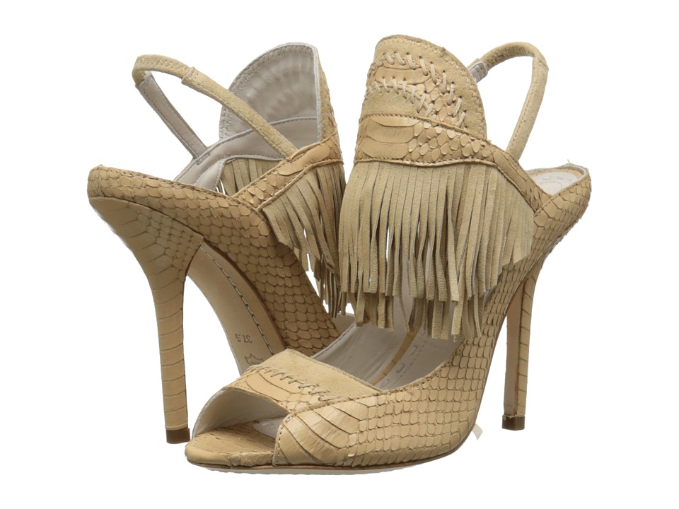 Alice + Olivia Nadya (Warm Sand Snake Print/Fine Kid Suede) Women