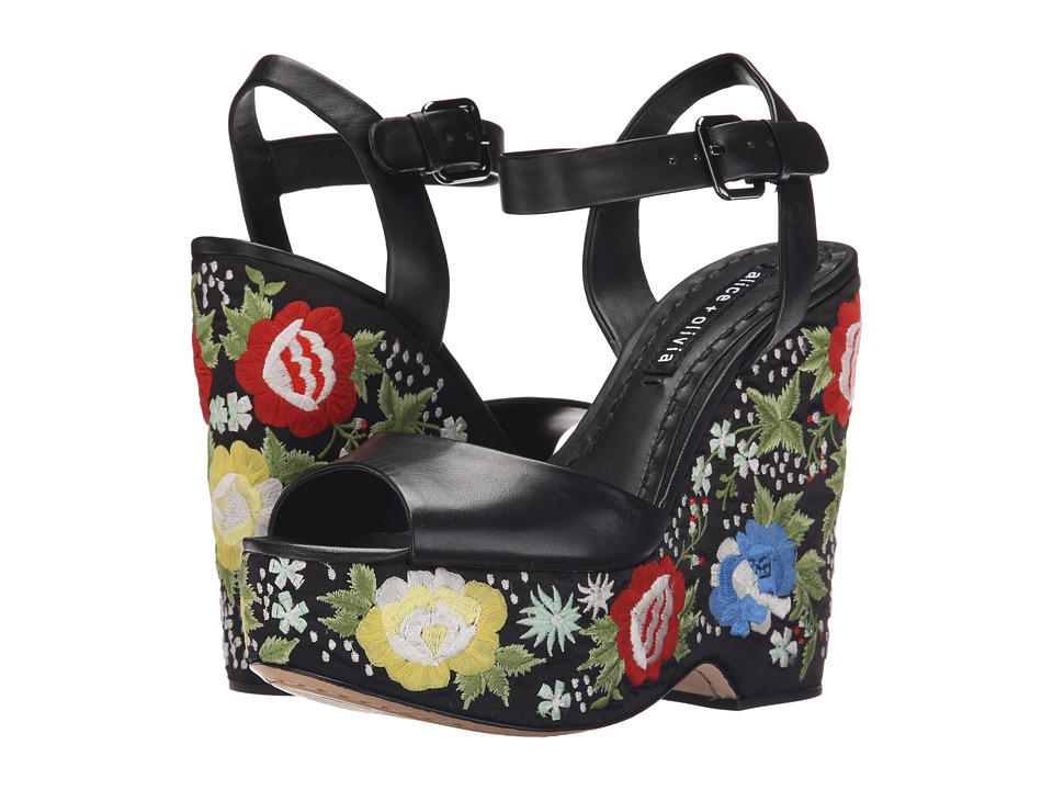 Alice + Olivia Siena Too (Black Nappa) Women
