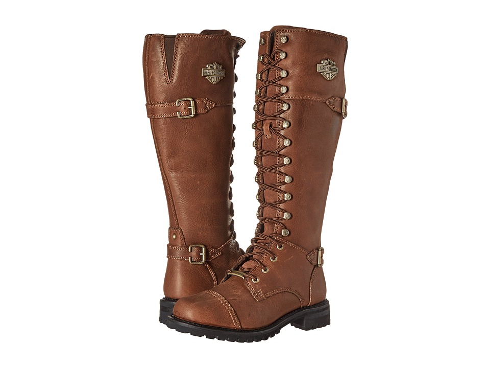 womens brown harley davidson boots