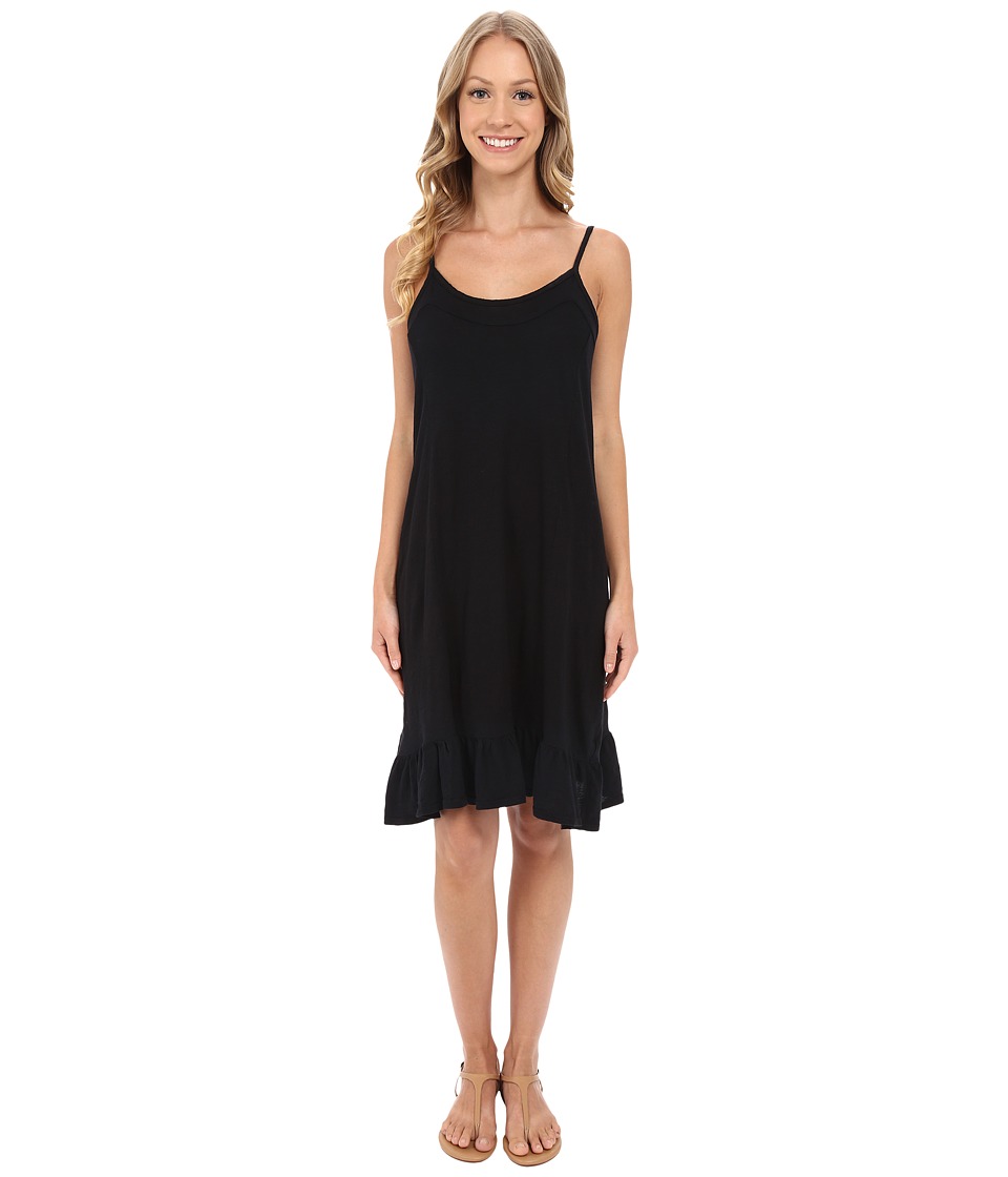 Allen Allen Cami Ruffle Dress (Black) Women