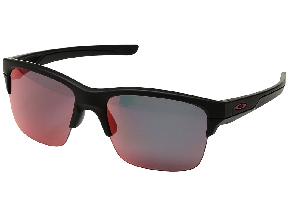 Oakley - Thinlink (Matte Black/Torch Iridium Polarized) Plastic Frame Fashion Sunglasses