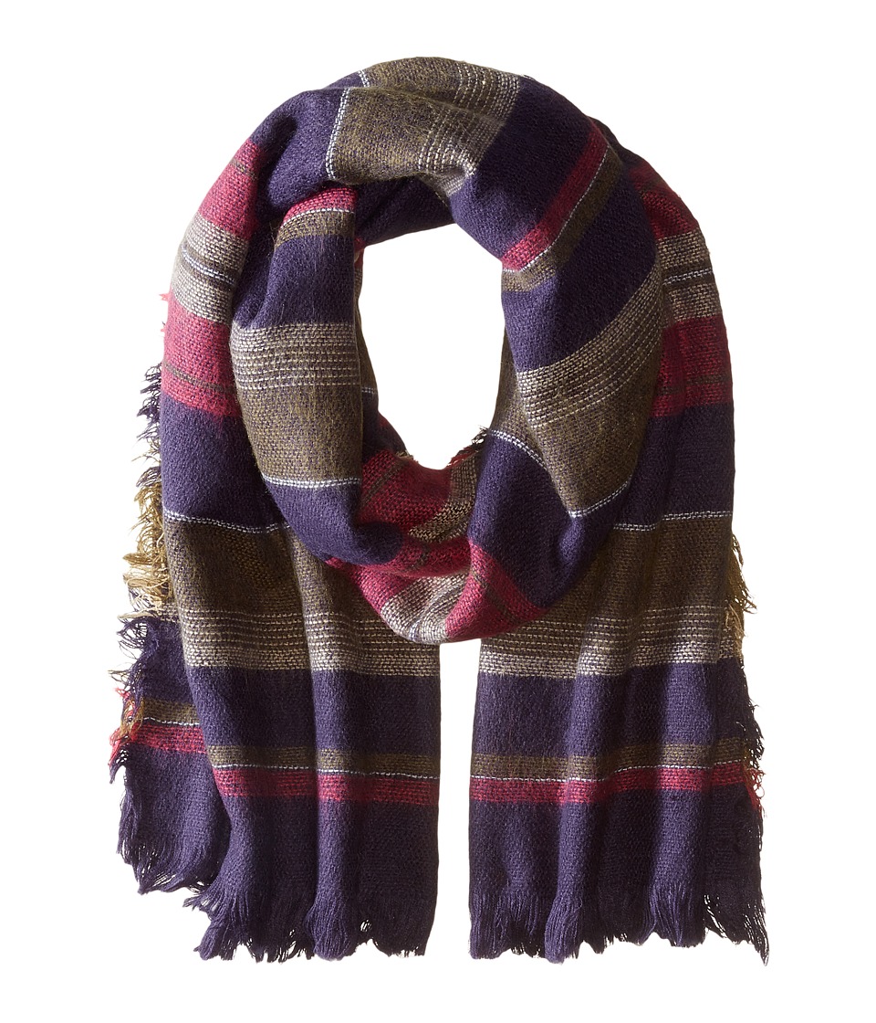 Roxy - Yellow Desert Stream (Shorebreak Stripe Military Olive) Scarves