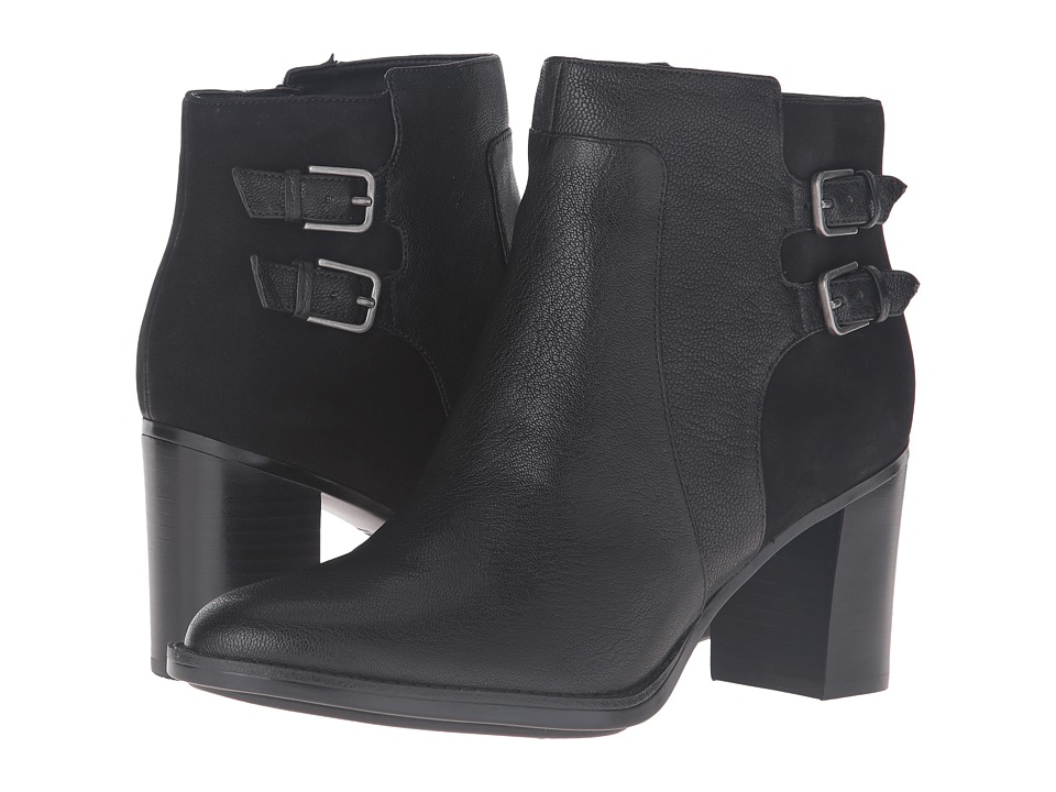 Naturalizer Falza (Black Leather/Nubuck) Women