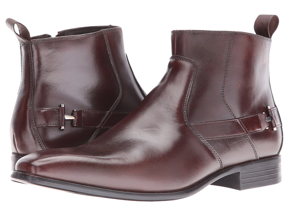 Men S Boots 50 74 99 Stacy Adams Montrose Plain Toe Zipper Boot Brown Men
