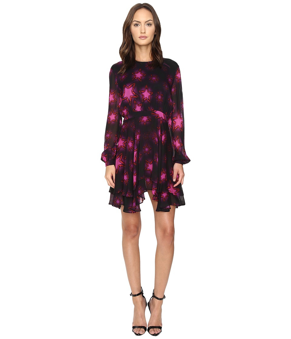 Just Cavalli Military Stars Print Long Sleeve Dress Just Cavalli Military Stars Print Long Sleeve Dress