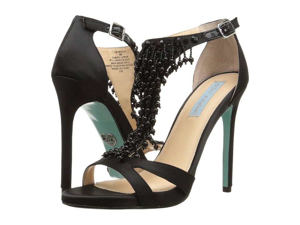 Blue by Betsey Johnson - Mavyn (Black Satin) High Heels