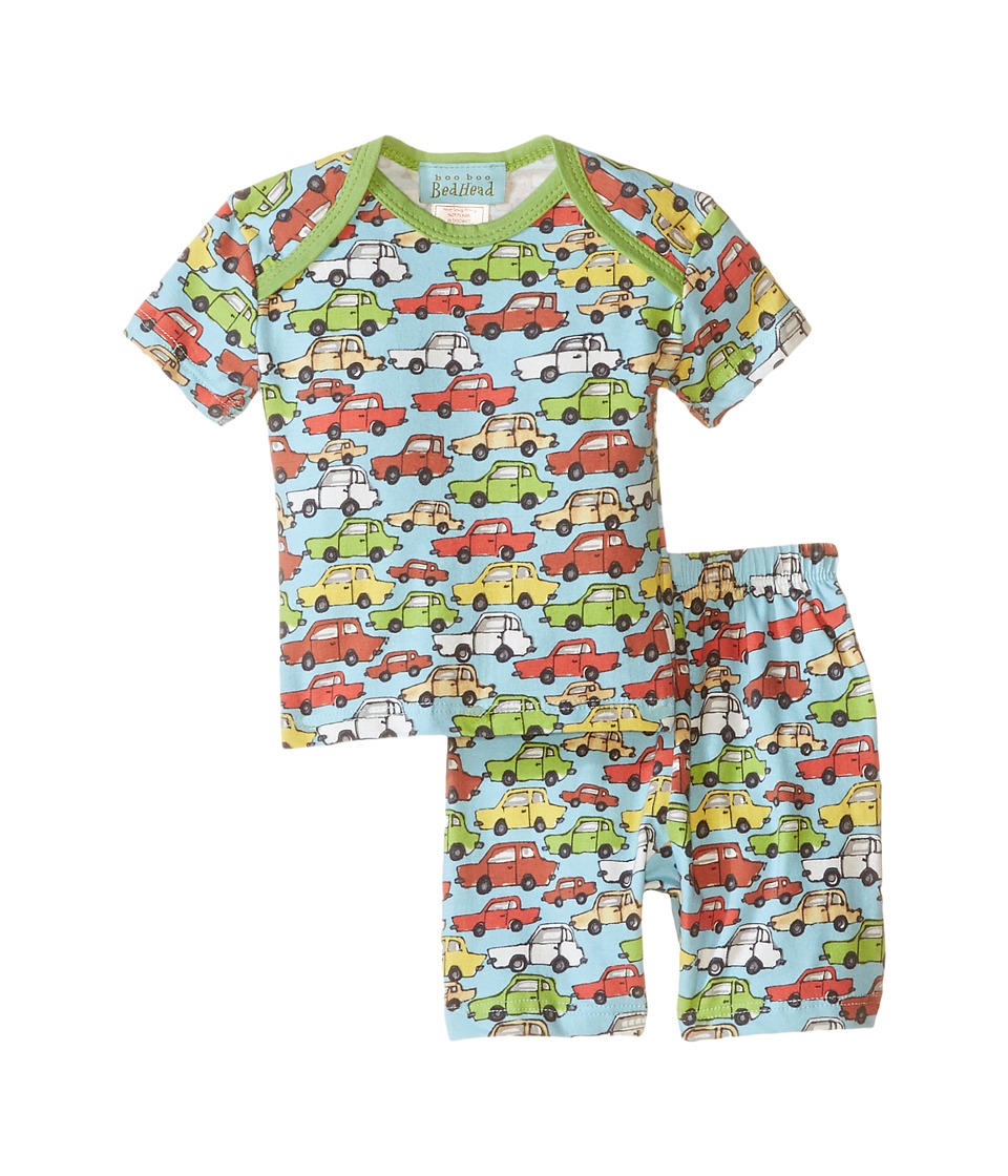 BedHead Kids - Short Sleeve Short Bottom Pajama Set (Infant) (Hot Wheels) Boy
