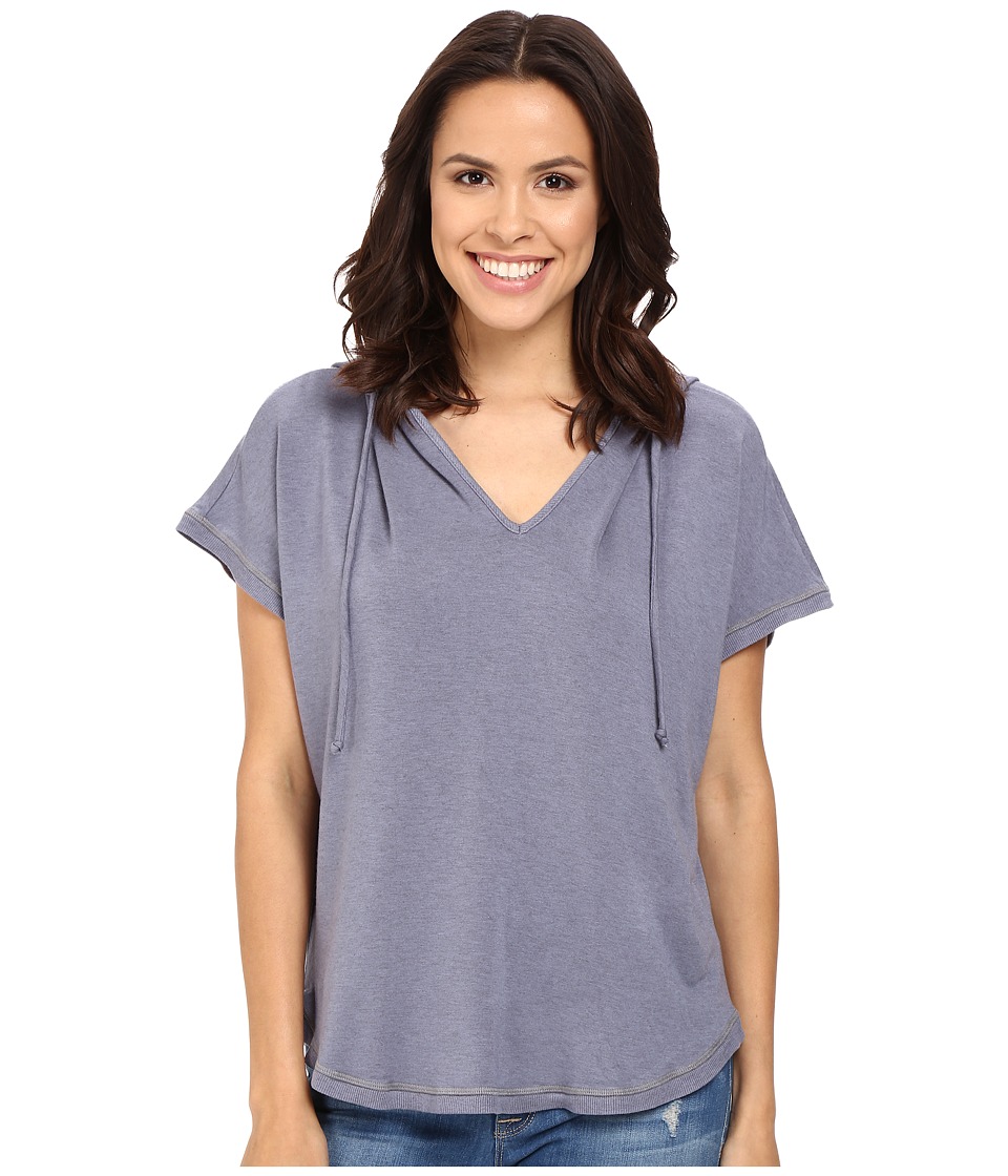 Splendid Teton Cozy French Terry Circle Hoodie (Smokey Blue) Women