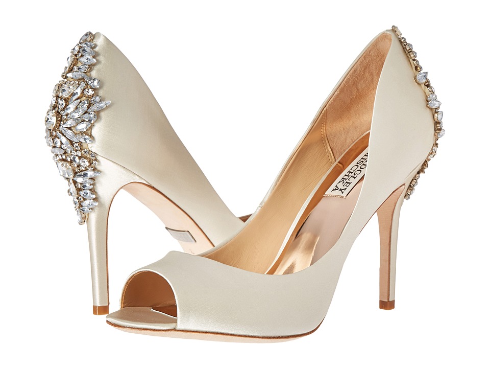 Badgley Mischka Nilla (Ivory Satin) Women