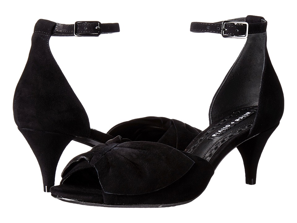 Alice + Olivia Skylar (Black Prime Suede) Women