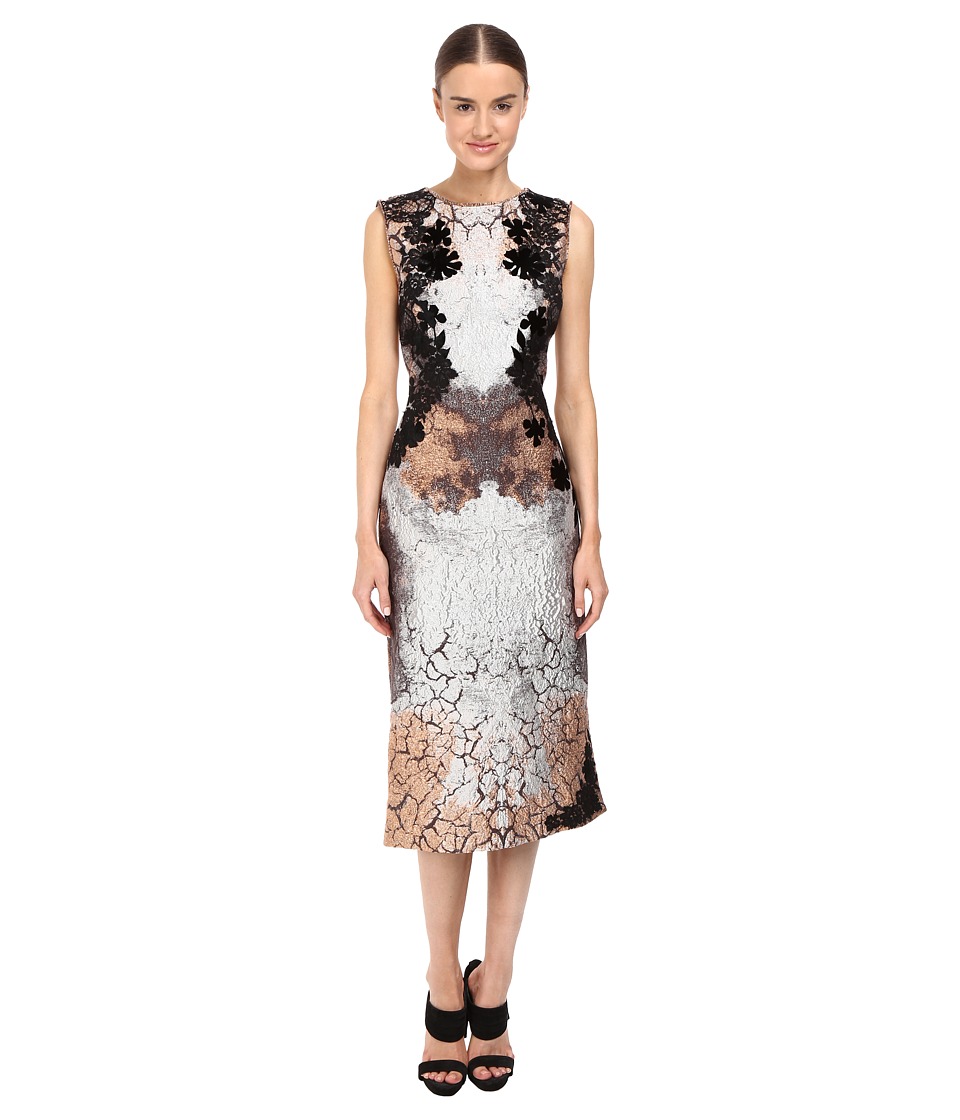 Alberta Ferretti Sleeveless Placed Printed Dress Alberta Ferretti Sleeveless Placed Printed Dress