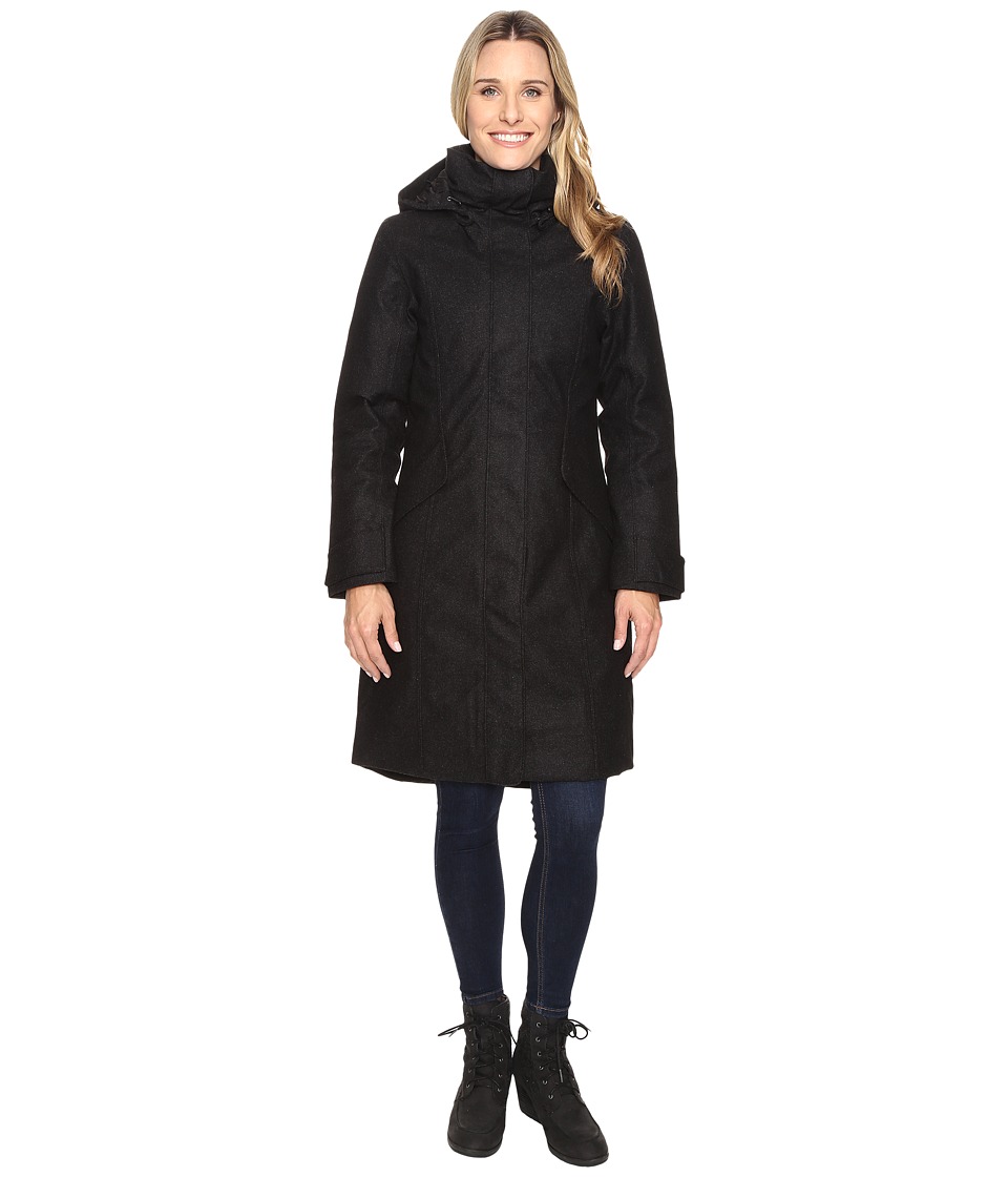 NAU Prato Wool Down Trench (Caviar Heather) Women