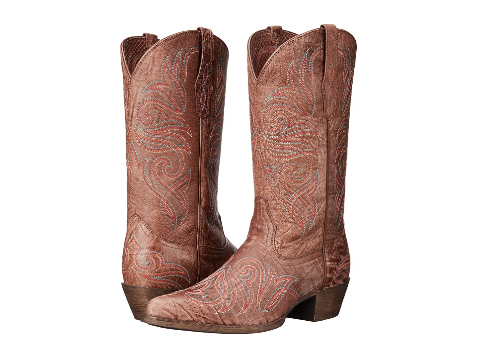 Ariat Round Up J Toe (Burnished Brown) Cowboy Boots