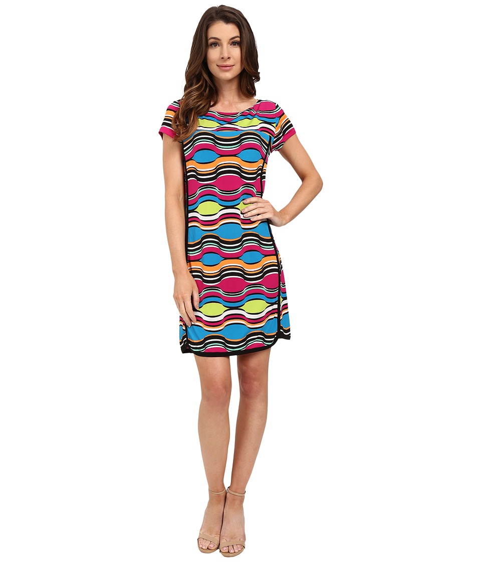 Laundry by Shelli Segal Print Matte Jersey Short Sleeve T-Dress Laundry by Shelli Segal Print Matte Jersey Short Sleeve T-Dress