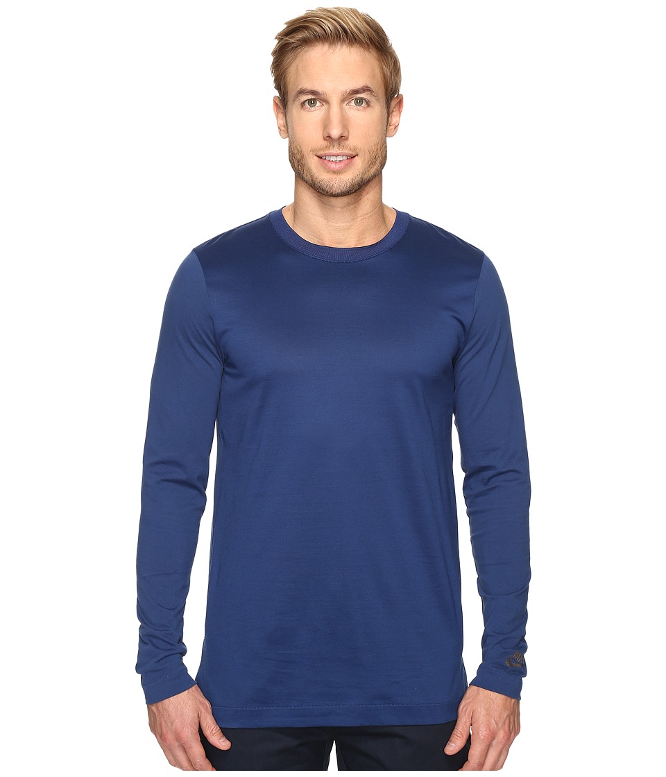 Nike Modern Long Sleeve Top (Coastal Blue/Black) Men