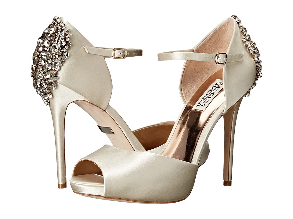 Badgley Mischka Dawn (Ivory Satin) High Heels