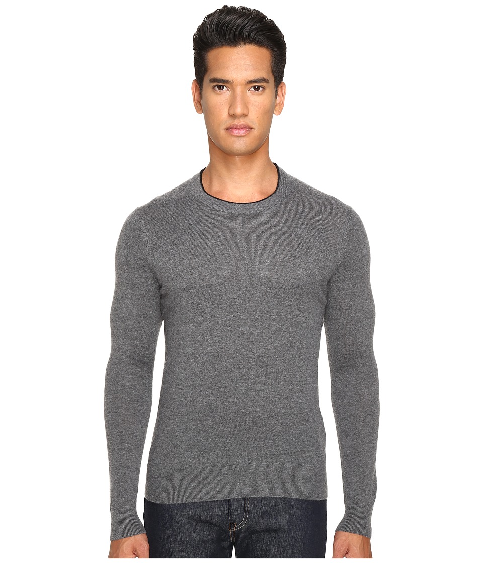 Jack Spade Jersey Stitch Crew Neck Sweater (Grey) Men