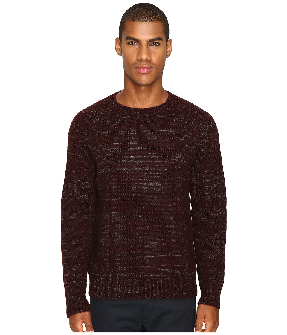 Vince Yak Wool Marl Crew (Oxblood) Men