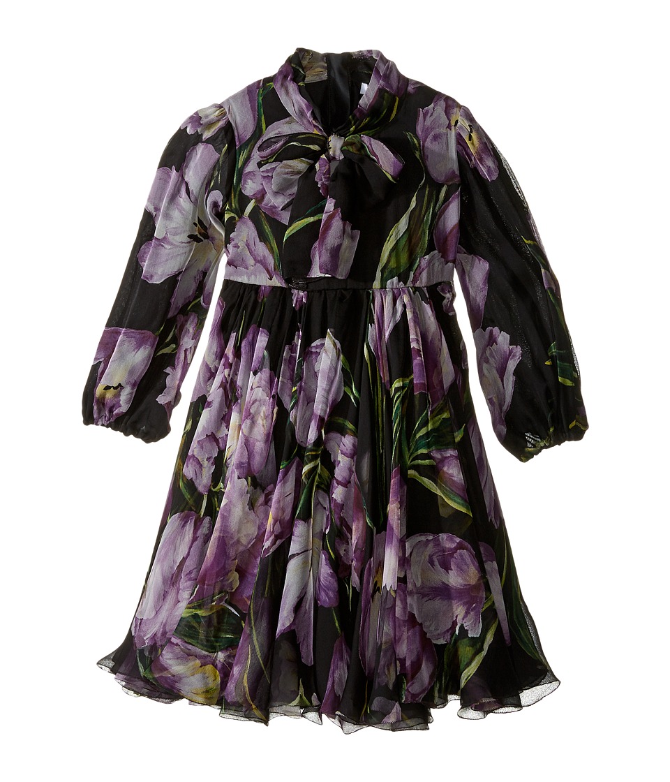Dolce & Gabbana Kids City Tulip Chiffon Dress Dolce & Gabbana Kids City Tulip Chiffon Dress