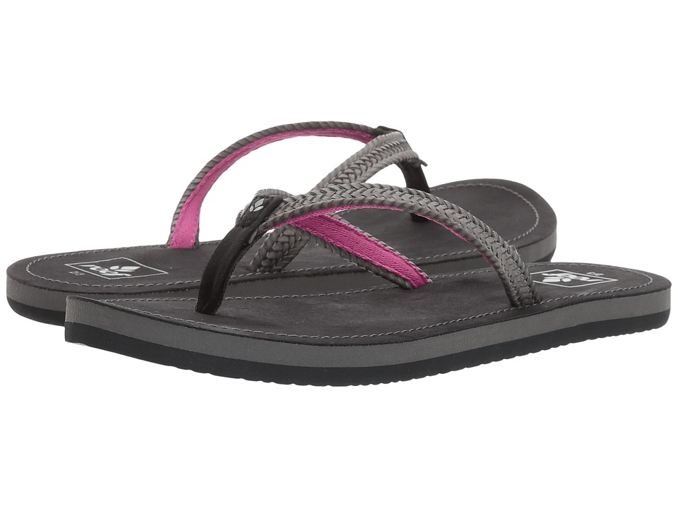 Reef Kids Little Downtown Truss (Infant/Toddler/Little Kid/Big Kid) (Charcoal) Girls Shoes