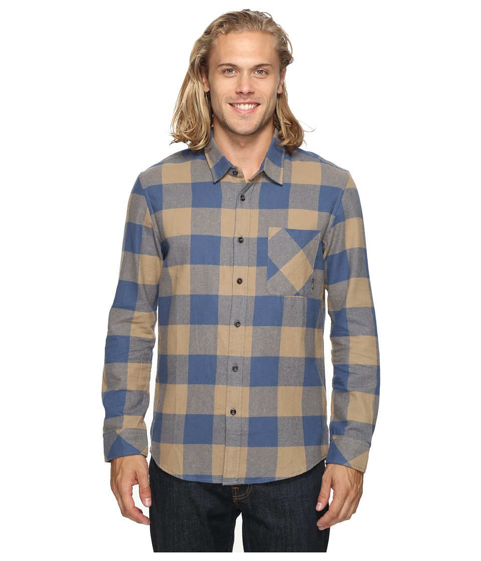 Quiksilver - Motherfly Classic Woven Button Up Flannel (Elmwood) Men