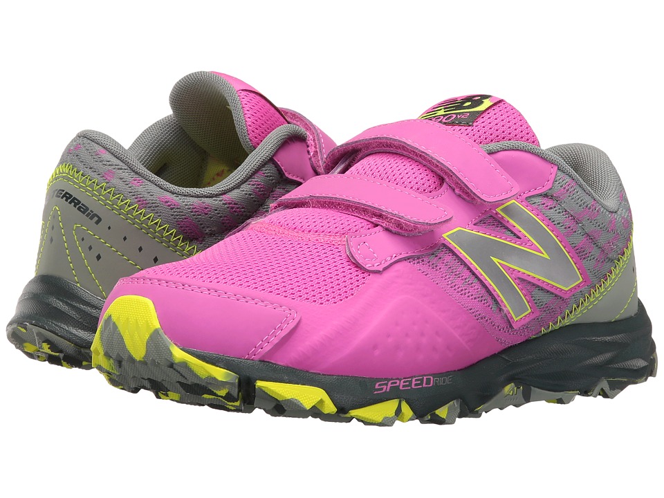 New Balance Kids KE690V2Y (Little Kid/Big Kid) (Pink/Grey) Girls Shoes