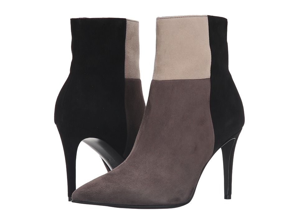 Kennel & Schmenger Patchwork Ankle Bootie (Smoke/Creme/Black) Women