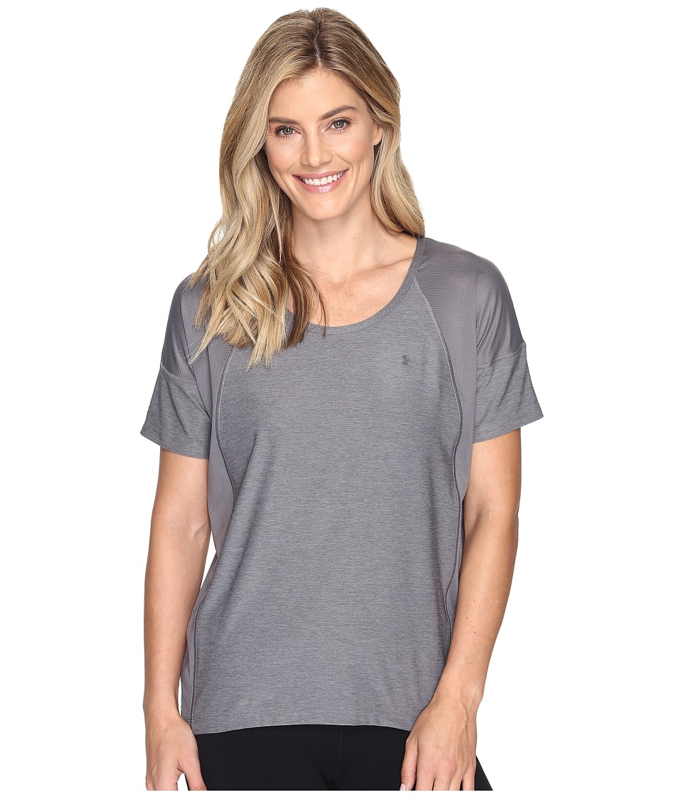 Under Armour Armour Sport Short Sleeve Twist (Graphite/Graphite) Women